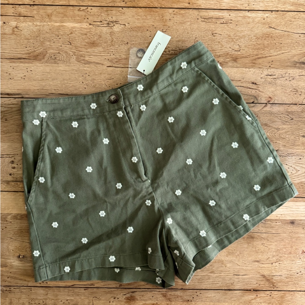 Olive Floral Women's Shorts